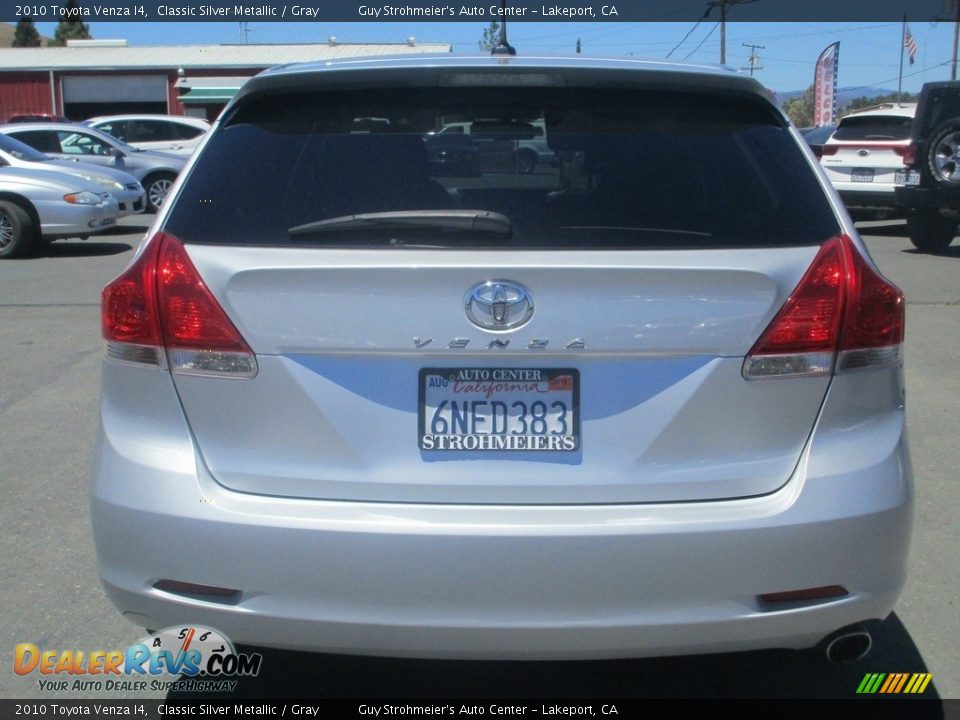 2010 Toyota Venza I4 Classic Silver Metallic / Gray Photo #6