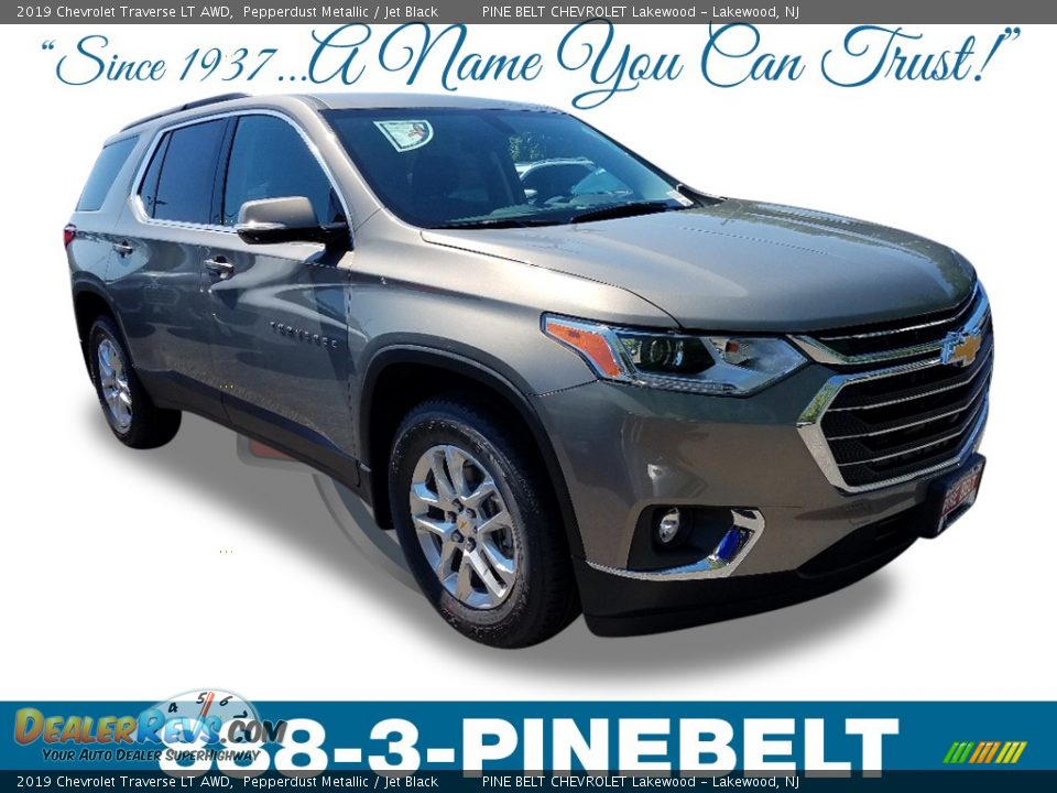 2019 Chevrolet Traverse LT AWD Pepperdust Metallic / Jet Black Photo #1