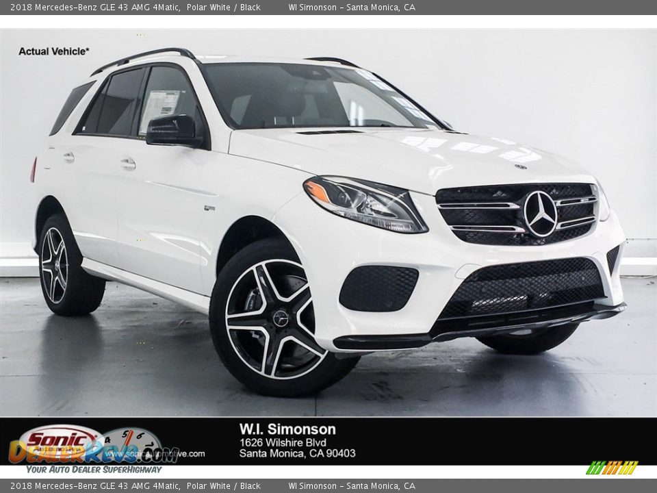 2018 Mercedes-Benz GLE 43 AMG 4Matic Polar White / Black Photo #1