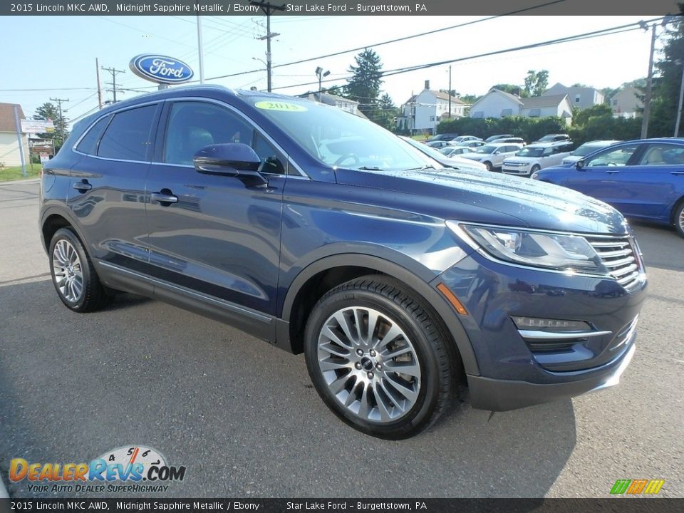 2015 Lincoln MKC AWD Midnight Sapphire Metallic / Ebony Photo #3