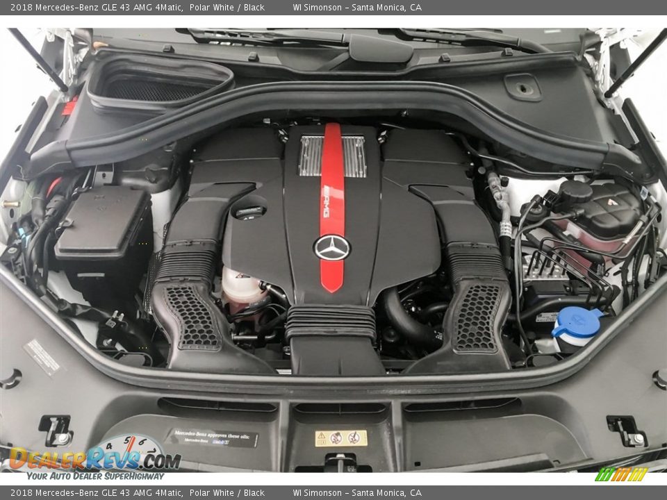 2018 Mercedes-Benz GLE 43 AMG 4Matic Polar White / Black Photo #8