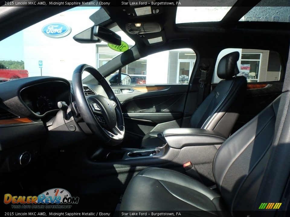 2015 Lincoln MKC AWD Midnight Sapphire Metallic / Ebony Photo #10