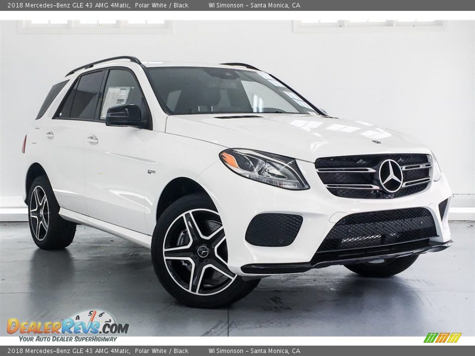2018 Mercedes-Benz GLE 43 AMG 4Matic Polar White / Black Photo #12