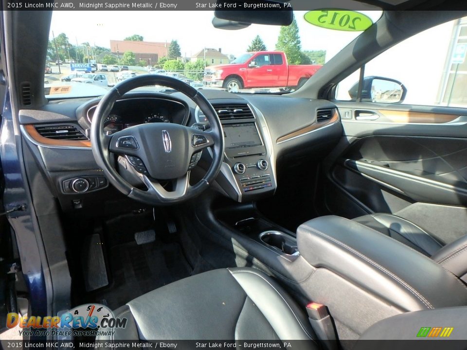 2015 Lincoln MKC AWD Midnight Sapphire Metallic / Ebony Photo #12