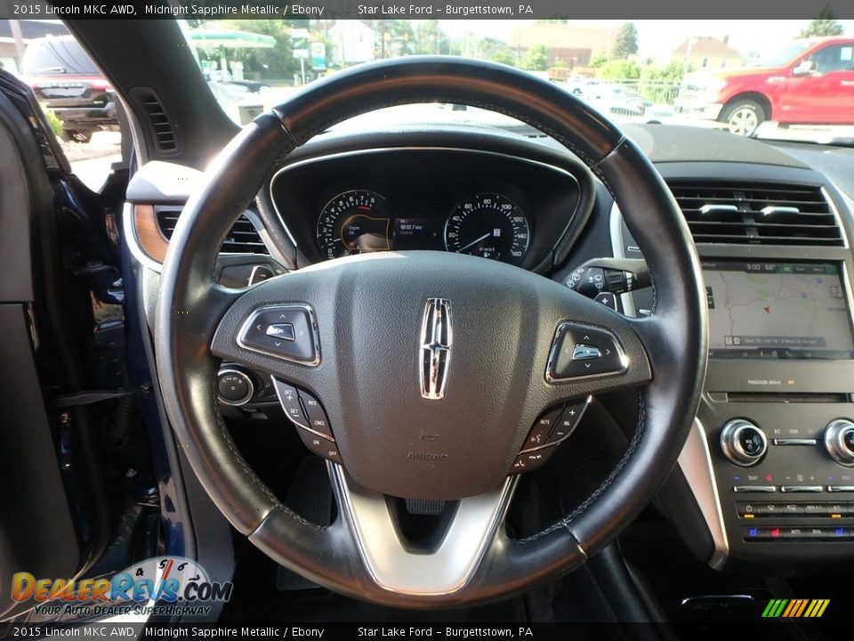 2015 Lincoln MKC AWD Midnight Sapphire Metallic / Ebony Photo #17