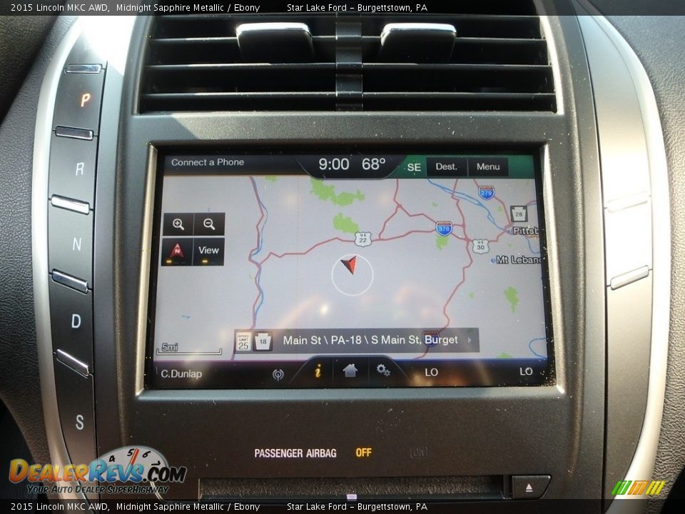 2015 Lincoln MKC AWD Midnight Sapphire Metallic / Ebony Photo #18