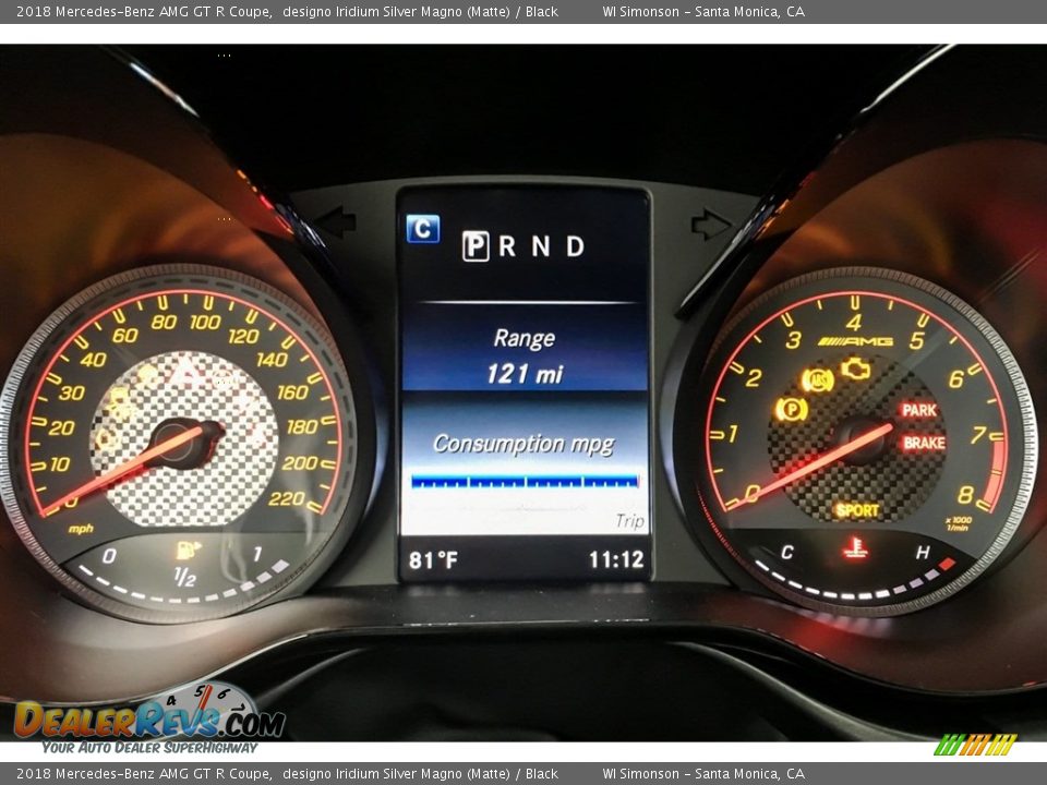 2018 Mercedes-Benz AMG GT R Coupe Gauges Photo #30