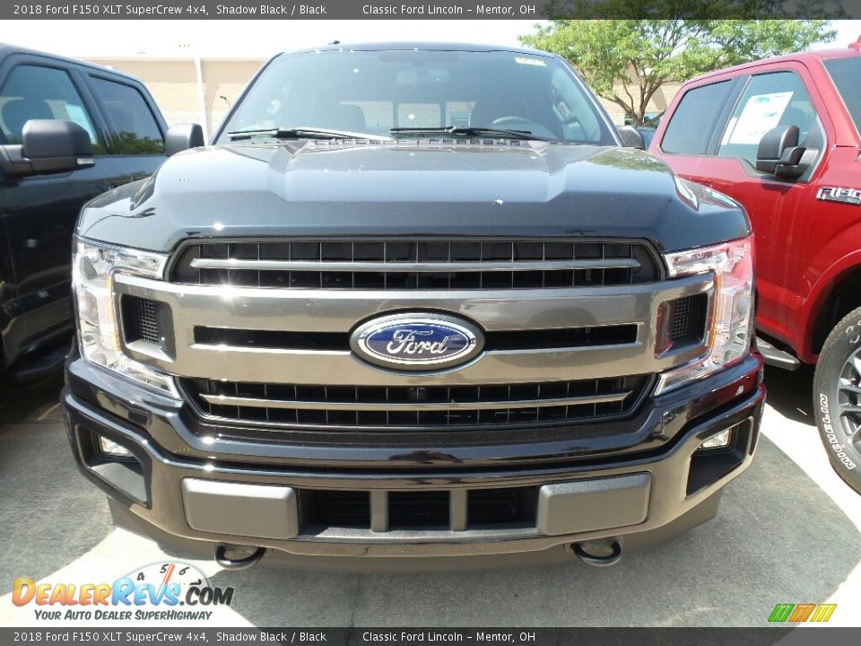 2018 Ford F150 XLT SuperCrew 4x4 Shadow Black / Black Photo #2