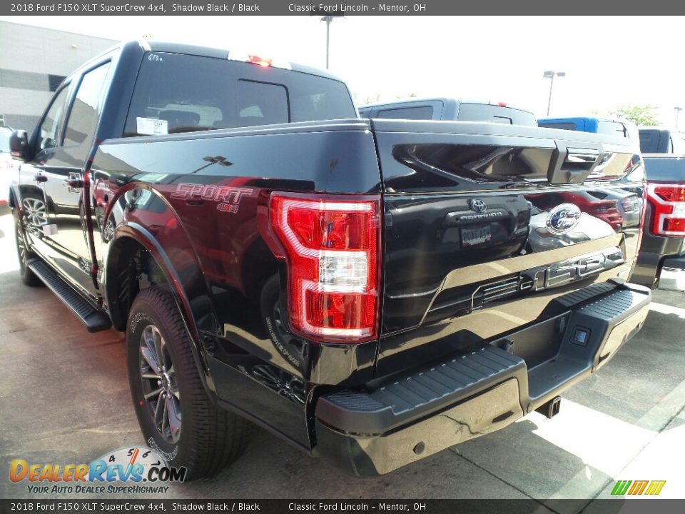 2018 Ford F150 XLT SuperCrew 4x4 Shadow Black / Black Photo #3