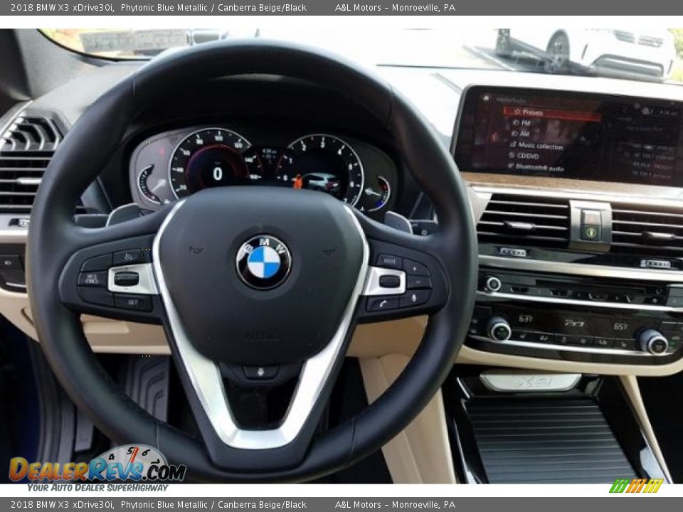2018 BMW X3 xDrive30i Phytonic Blue Metallic / Canberra Beige/Black Photo #13