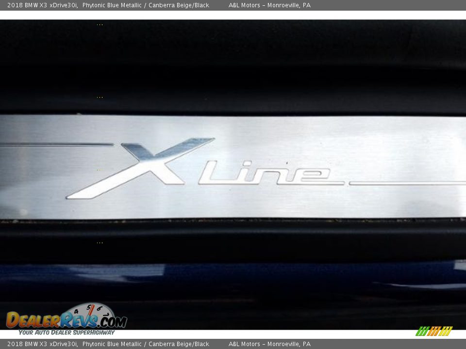 2018 BMW X3 xDrive30i Phytonic Blue Metallic / Canberra Beige/Black Photo #16