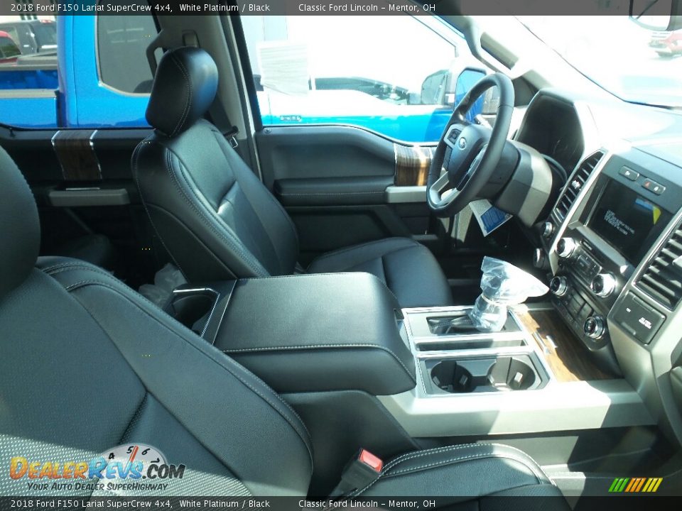 2018 Ford F150 Lariat SuperCrew 4x4 White Platinum / Black Photo #4