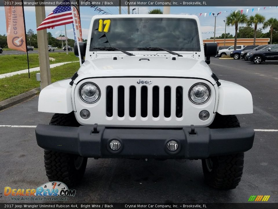 2017 Jeep Wrangler Unlimited Rubicon 4x4 Bright White / Black Photo #8