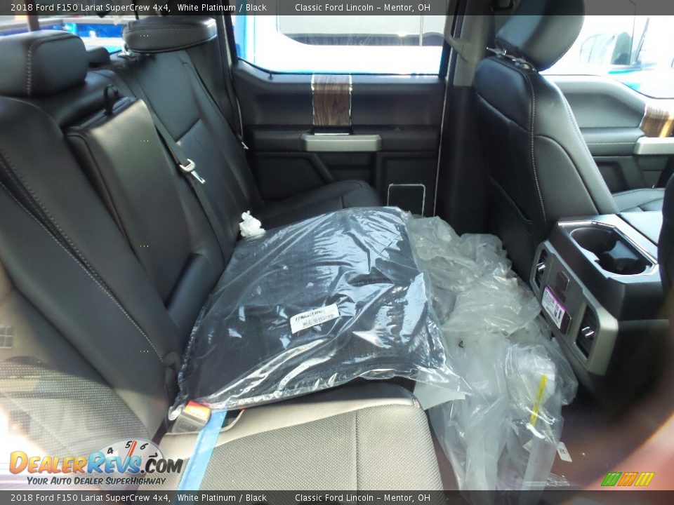 2018 Ford F150 Lariat SuperCrew 4x4 White Platinum / Black Photo #5