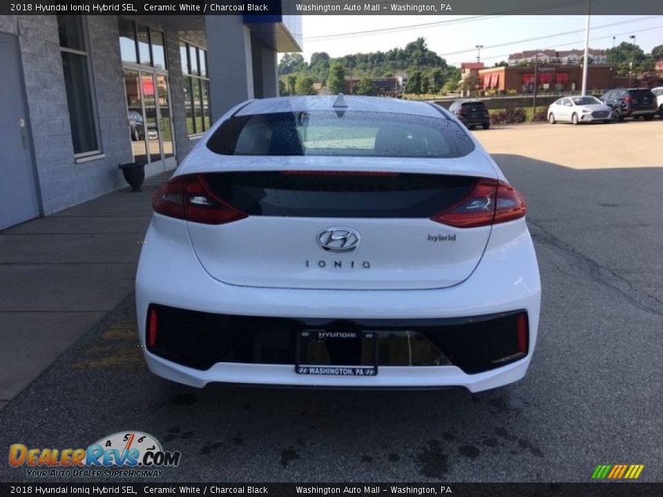 2018 Hyundai Ioniq Hybrid SEL Ceramic White / Charcoal Black Photo #5