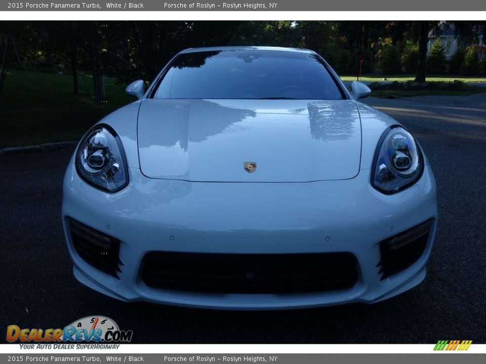2015 Porsche Panamera Turbo White / Black Photo #2