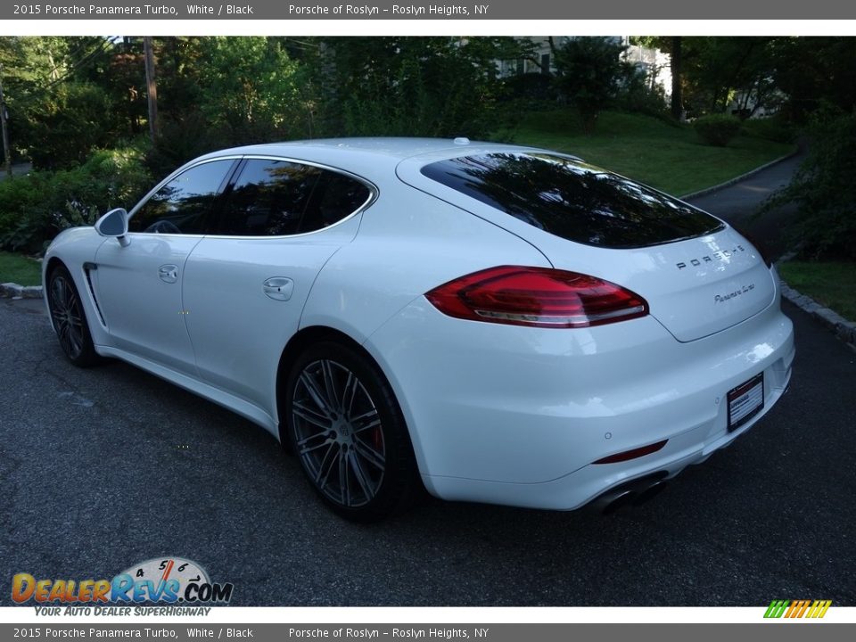 2015 Porsche Panamera Turbo White / Black Photo #4