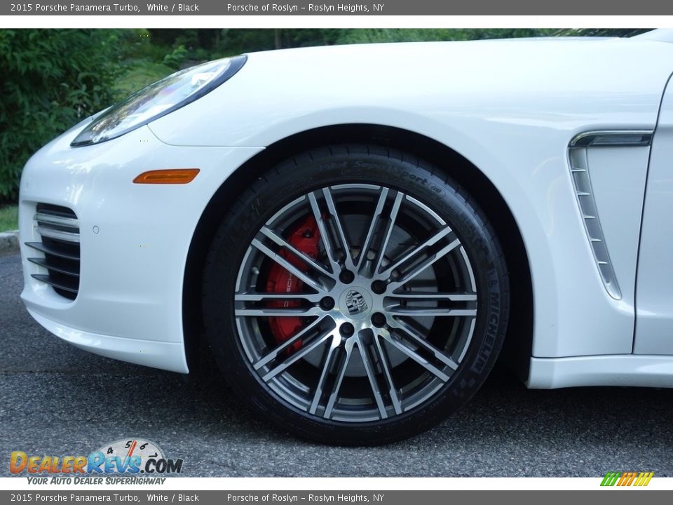 2015 Porsche Panamera Turbo White / Black Photo #9