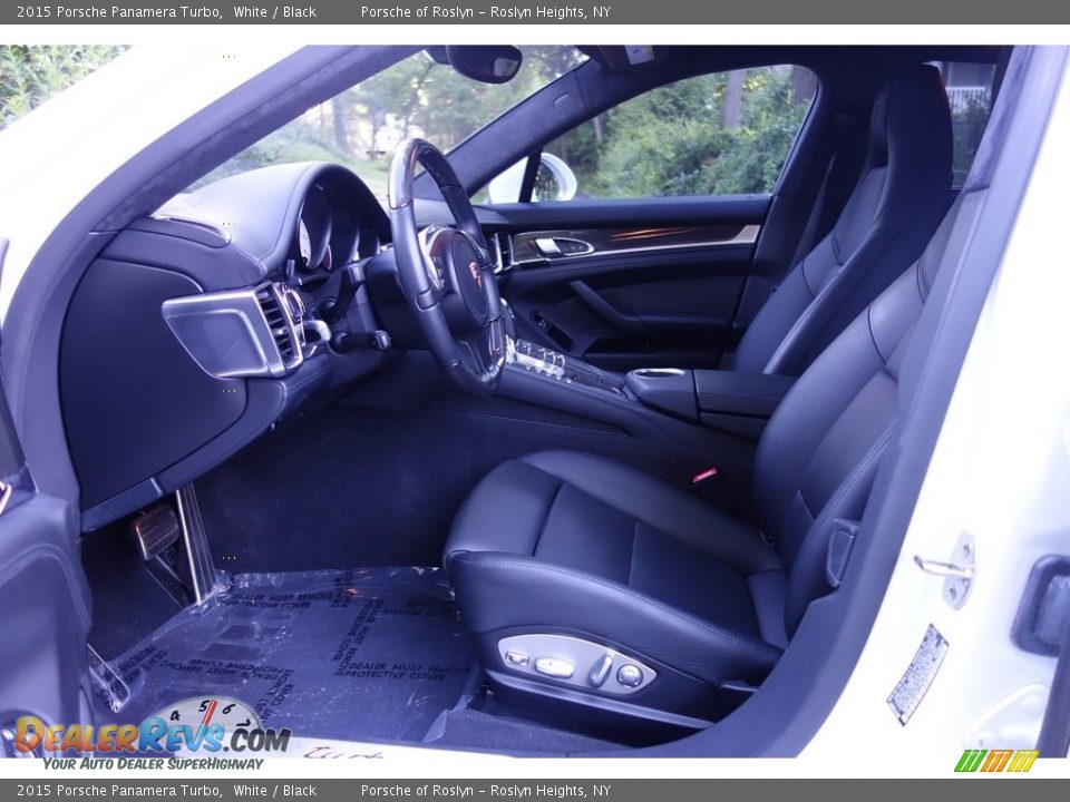 2015 Porsche Panamera Turbo White / Black Photo #12