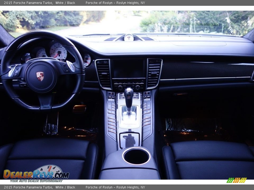 2015 Porsche Panamera Turbo White / Black Photo #14