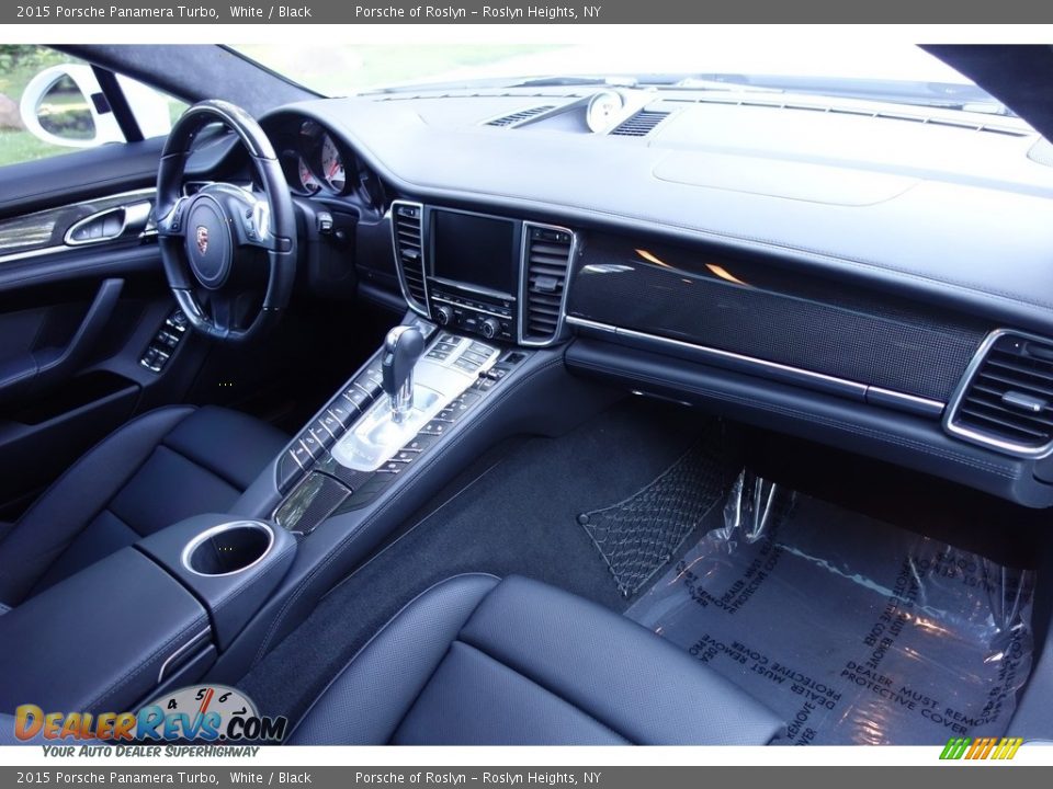 2015 Porsche Panamera Turbo White / Black Photo #16