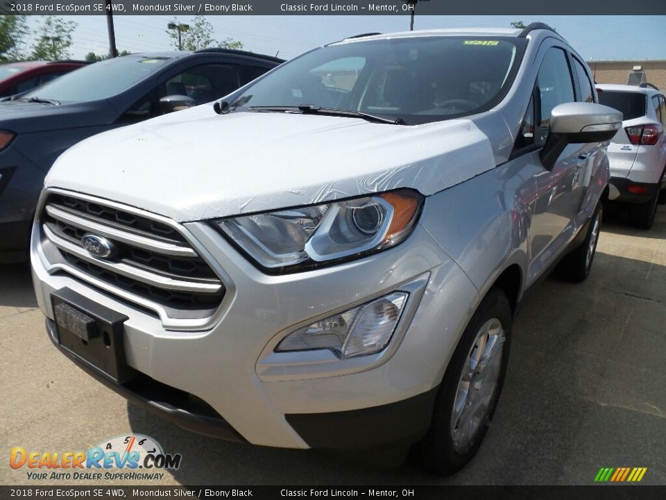 2018 Ford EcoSport SE 4WD Moondust Silver / Ebony Black Photo #1