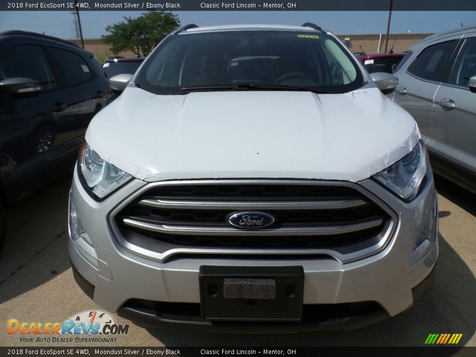 2018 Ford EcoSport SE 4WD Moondust Silver / Ebony Black Photo #2