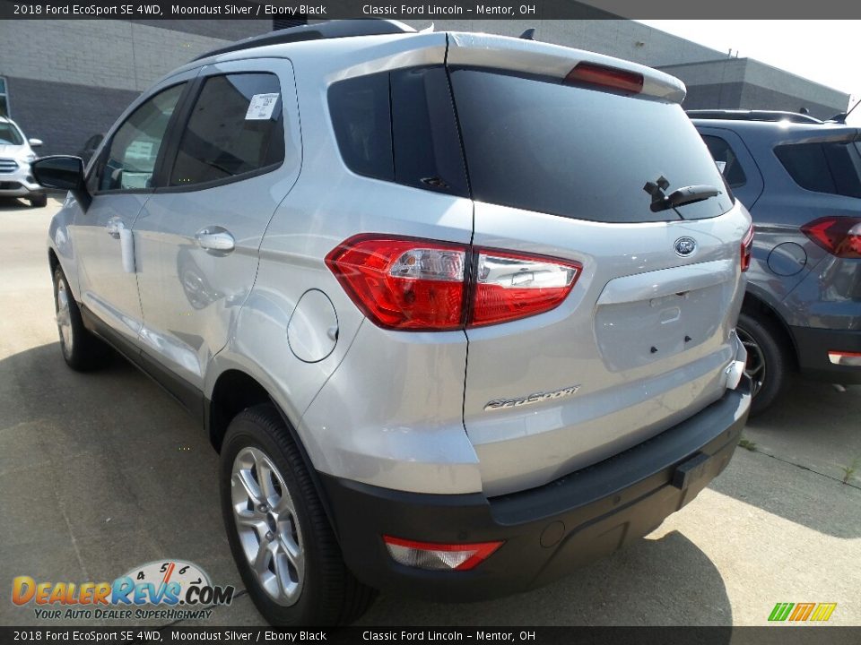 2018 Ford EcoSport SE 4WD Moondust Silver / Ebony Black Photo #3