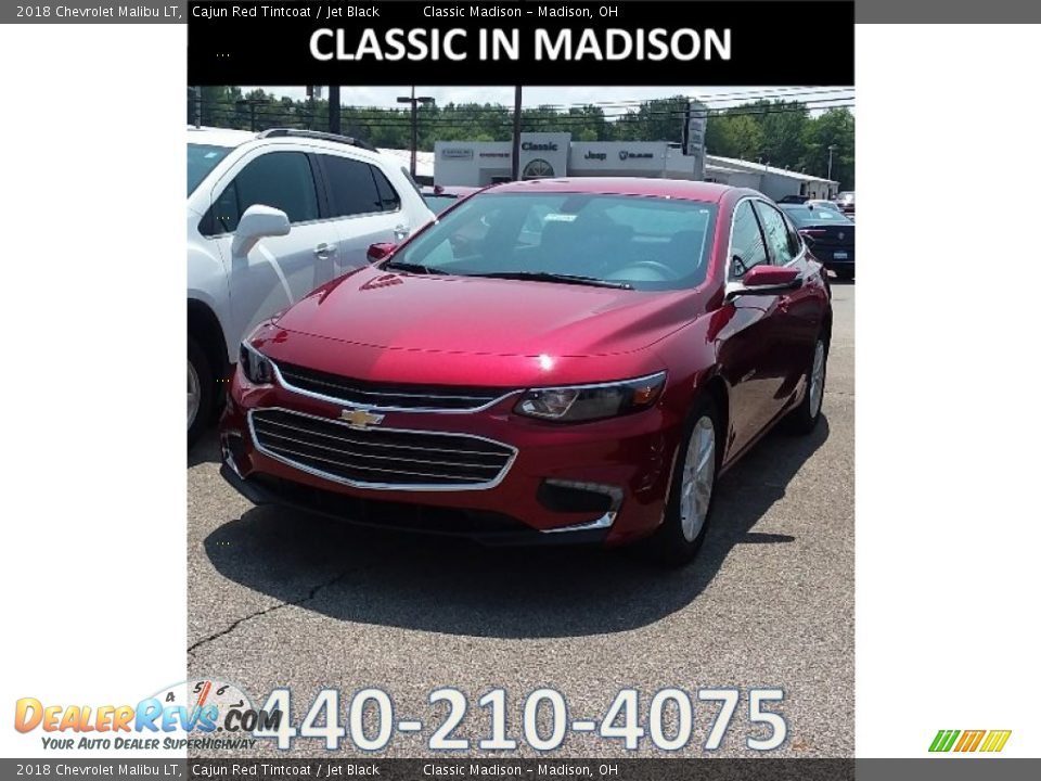 2018 Chevrolet Malibu LT Cajun Red Tintcoat / Jet Black Photo #1