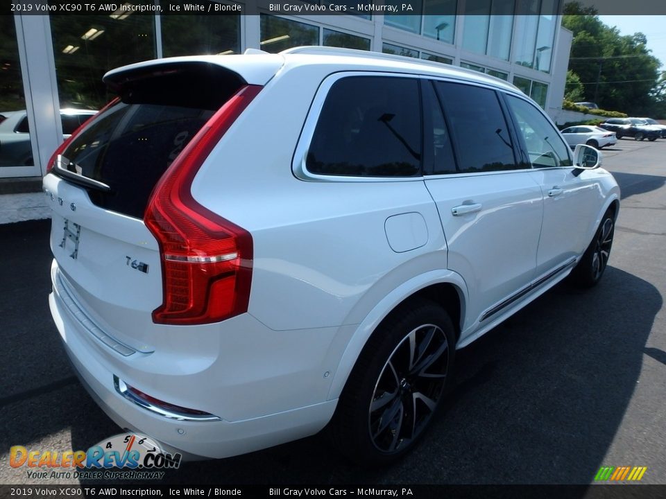 2019 Volvo XC90 T6 AWD Inscription Ice White / Blonde Photo #2