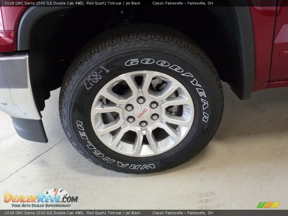 2018 GMC Sierra 1500 SLE Double Cab 4WD Red Quartz Tintcoat / Jet Black Photo #5
