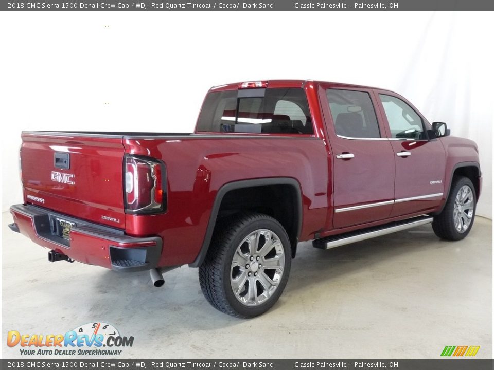 2018 GMC Sierra 1500 Denali Crew Cab 4WD Red Quartz Tintcoat / Cocoa/­Dark Sand Photo #2
