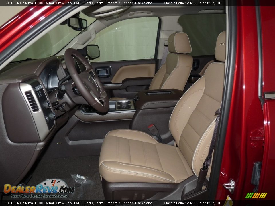 2018 GMC Sierra 1500 Denali Crew Cab 4WD Red Quartz Tintcoat / Cocoa/­Dark Sand Photo #7