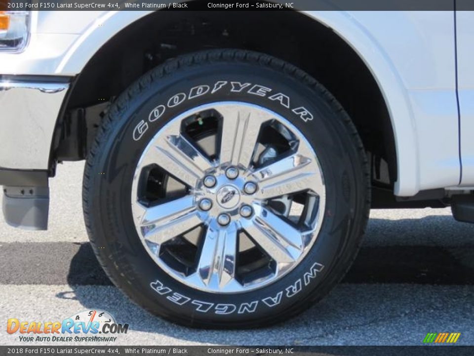 2018 Ford F150 Lariat SuperCrew 4x4 White Platinum / Black Photo #4