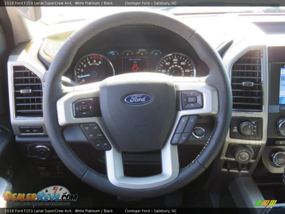 2018 Ford F150 Lariat SuperCrew 4x4 White Platinum / Black Photo #5
