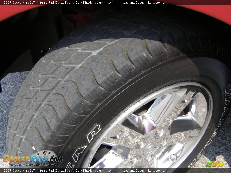 2007 Dodge Nitro SLT Inferno Red Crystal Pearl / Dark Khaki/Medium Khaki Photo #12