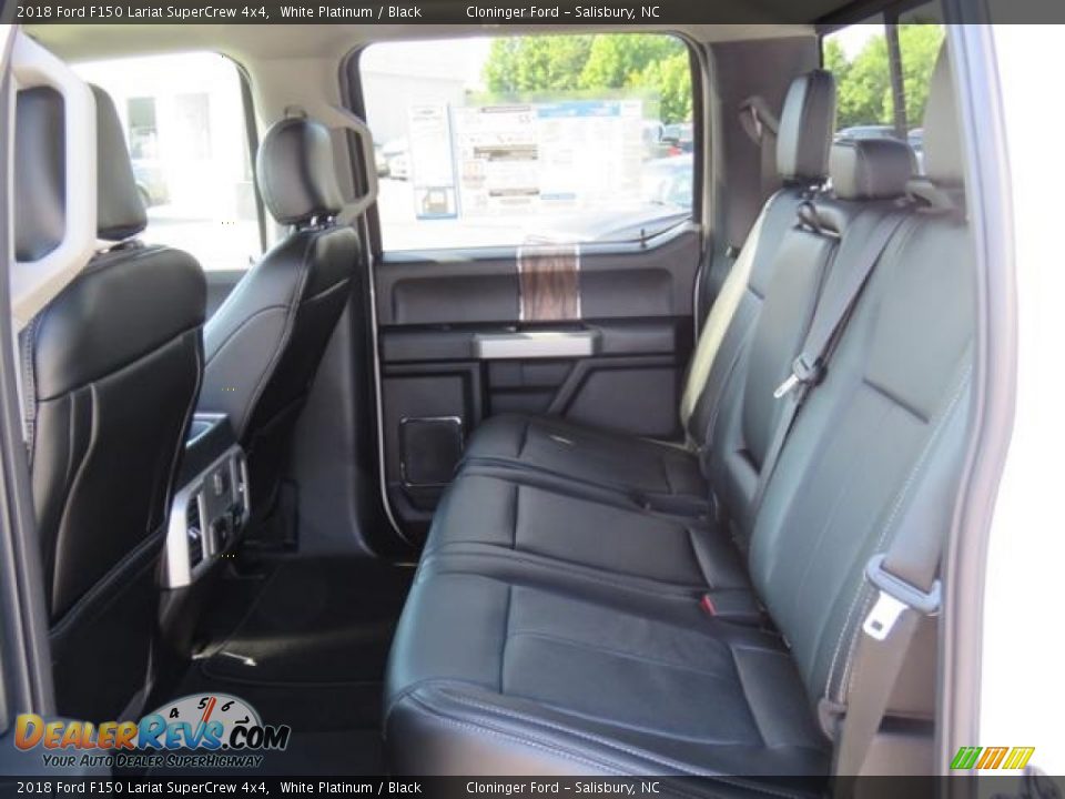 2018 Ford F150 Lariat SuperCrew 4x4 White Platinum / Black Photo #6