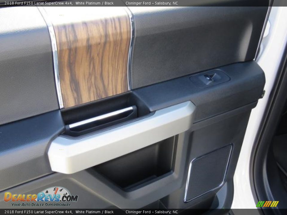 2018 Ford F150 Lariat SuperCrew 4x4 White Platinum / Black Photo #7