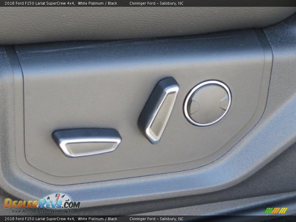 2018 Ford F150 Lariat SuperCrew 4x4 White Platinum / Black Photo #9