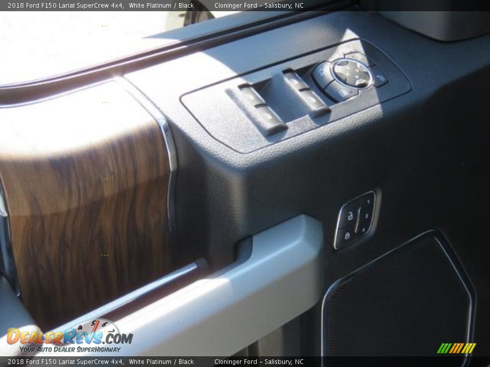 2018 Ford F150 Lariat SuperCrew 4x4 White Platinum / Black Photo #10