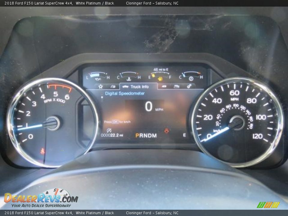 2018 Ford F150 Lariat SuperCrew 4x4 White Platinum / Black Photo #11