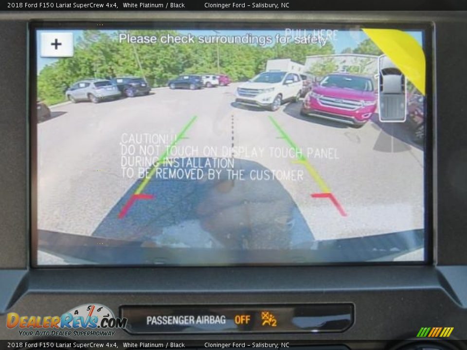 2018 Ford F150 Lariat SuperCrew 4x4 White Platinum / Black Photo #14