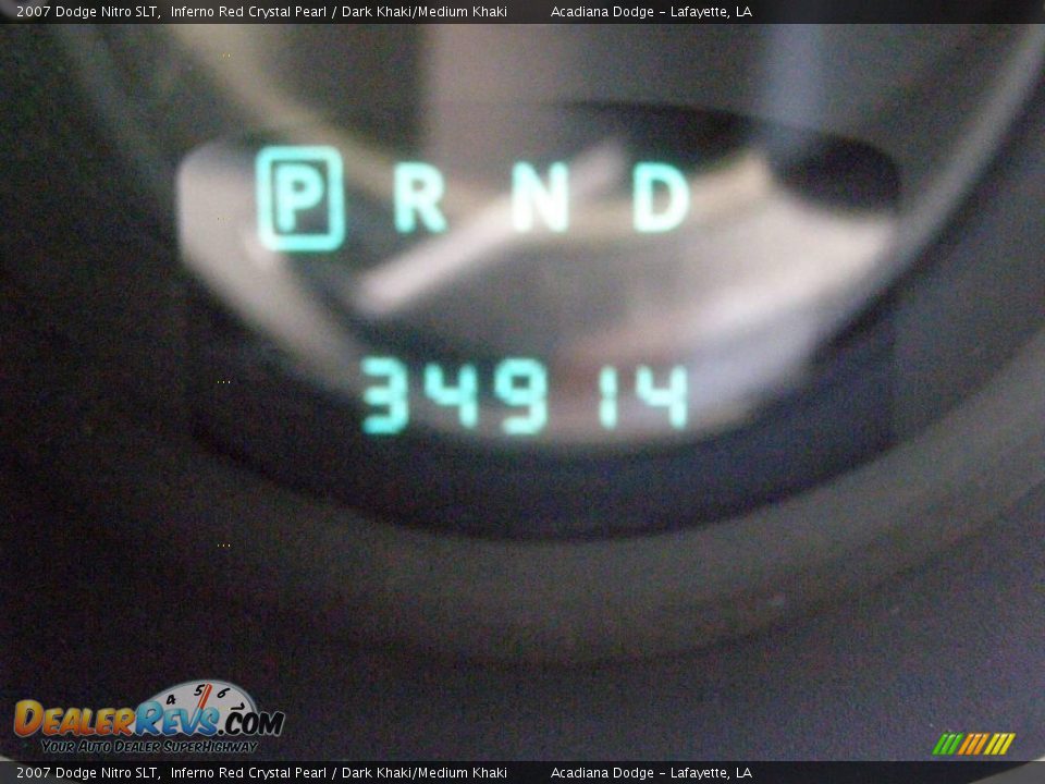 2007 Dodge Nitro SLT Inferno Red Crystal Pearl / Dark Khaki/Medium Khaki Photo #14