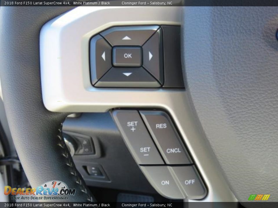 2018 Ford F150 Lariat SuperCrew 4x4 White Platinum / Black Photo #17