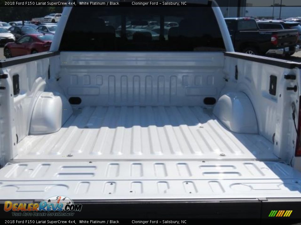 2018 Ford F150 Lariat SuperCrew 4x4 White Platinum / Black Photo #22