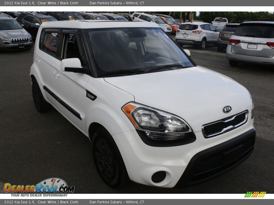2012 Kia Soul 1.6 Clear White / Black Cloth Photo #1