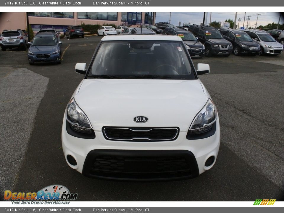 2012 Kia Soul 1.6 Clear White / Black Cloth Photo #2