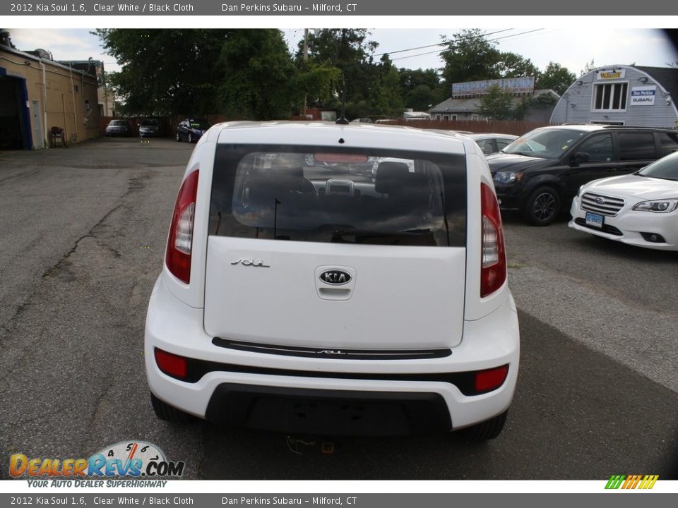 2012 Kia Soul 1.6 Clear White / Black Cloth Photo #7