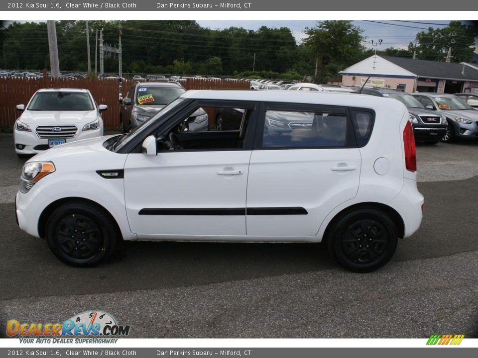2012 Kia Soul 1.6 Clear White / Black Cloth Photo #11