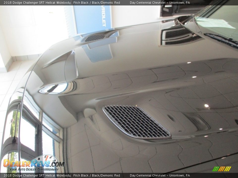 2018 Dodge Challenger SRT Hellcat Widebody Pitch Black / Black/Demonic Red Photo #9